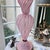 Italian Vintage Murano glass Latticino statement lamp // Blown glass // Venetian glass // pink and white // pink ribbon // table lamp // midcentury For Sale - Image 3 of 10