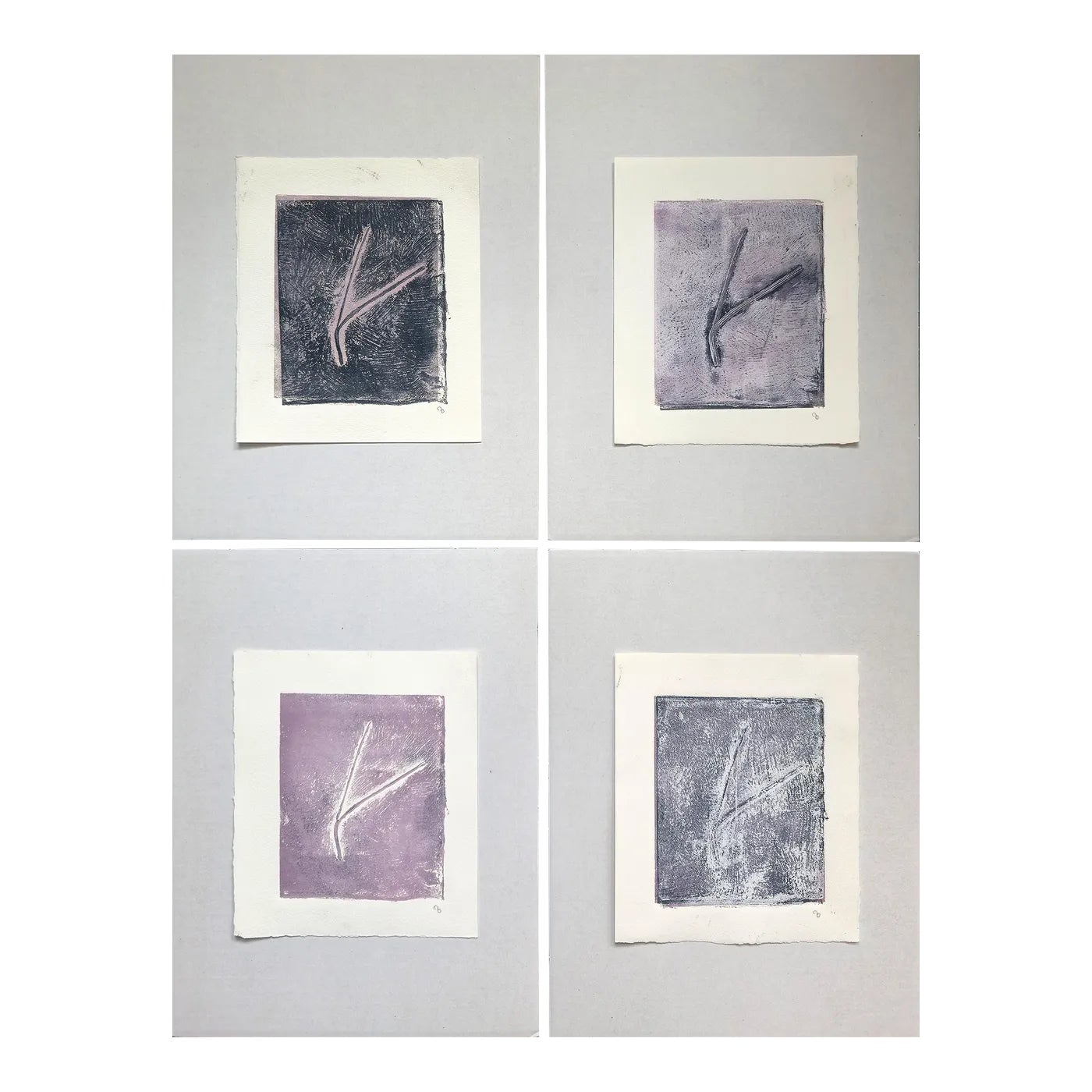 Pine Needles - Becoming 02_0-04 6*7 Original Collagraph Monoprint Art ...