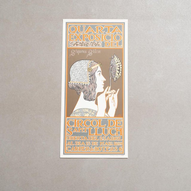 Original Exhibition Poster – Quarta Exposició del Círcol de Sant Lluch, Alexandre de Riquer, 1969 Details: Exhibition:...