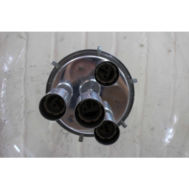 Metal Murano Glass Pendant Light by Doria Leuchten for Doria Leuchten, 1960s For Sale - Image 7 of 13