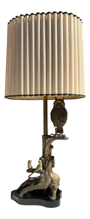 Bronze Owl Lamp by Marbro