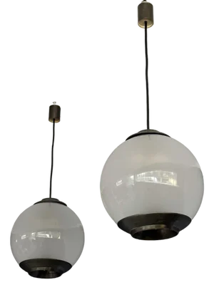 Ball Ceiling Lamps by Luigi Caccia Domini for Azucena, 1950s, Set of 2