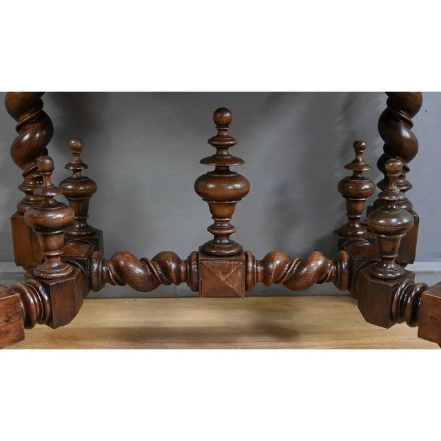 Small Louis XIII Desk in Oak For Sale - Image 11 of 18