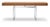Office Desk in Walnut Wood And Stainless Steel Frame by Bodil Kjaer for Karakter Coveted by renowned modernist architects...