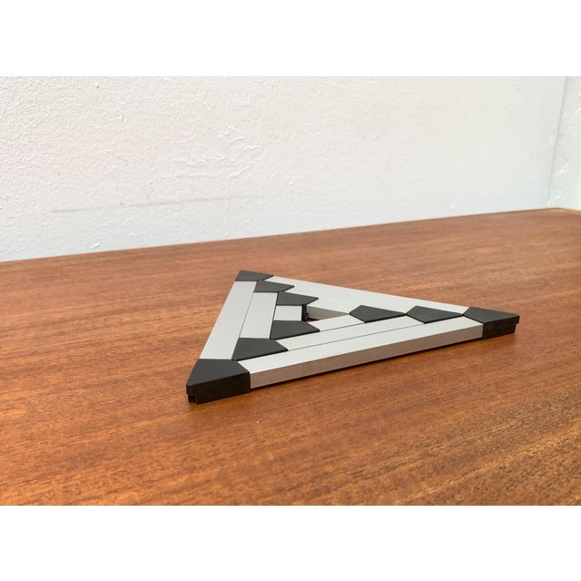 Danish Triangular Trivet Coasters by Jorgen Meldgaard for Menu, 1980s, Set of 3 For Sale - Image 5 of 18