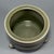 Classic Chinese celadon tripod censer. Horizontal ribbed body, three sturdy short feet, smooth muted green crackle‑glaze,...