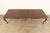 Romweber Style Georgian Walnut and Burl Wood Extension Dining Table, Newly Refinished For Sale - Image 9 of 17