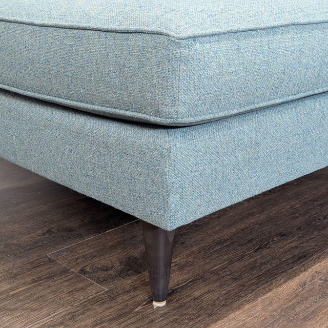 2010s Room and Board Reese Modern Blue Sectional Sofa With Chaise For Sale - Image 5 of 8