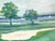 This smaill, impressionistic painting is for golfers! it is a scene from the 5th Hole Bunker at the Wianno Golf Course on...