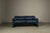 Mid-Century Modern Maralunga 2-Seater Sofa in Blue Leather by Vico Magistrettifor Cassina, Italy, 1973 For Sale - Image 3 of 16
