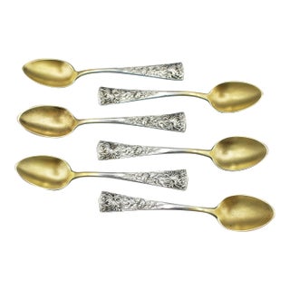 Circa 1900 Set of 6 Demitasse Spoons by Shiebler For Sale