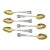 Circa 1900 Set of 6 Demitasse Spoons by Shiebler For Sale