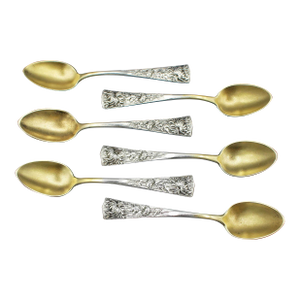 Circa 1900 Set of 6 Demitasse Spoons by Shiebler
