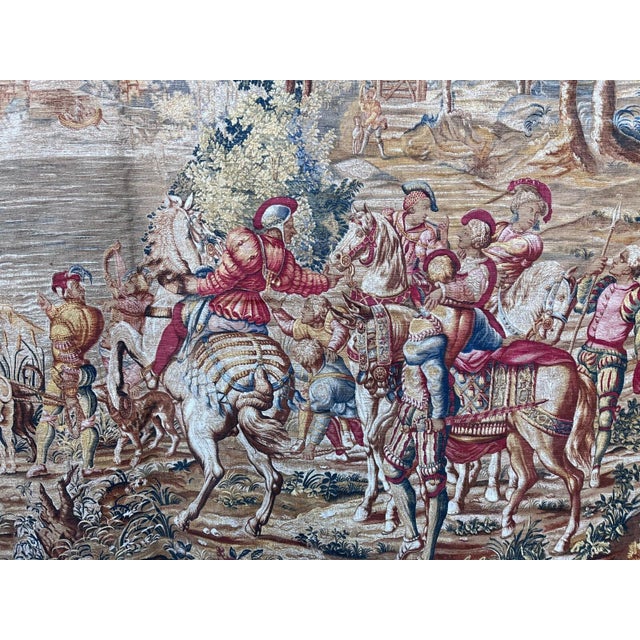 1940s Medieval Style Tapestry After the Louvre Les Chasses De Maximilien For Sale - Image 4 of 12