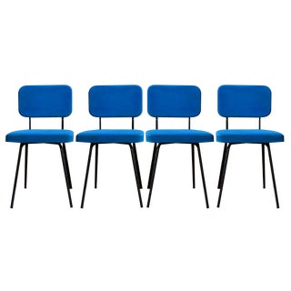 Chairs by André Simard for French Airborne, 1950s, Set of 4 For Sale