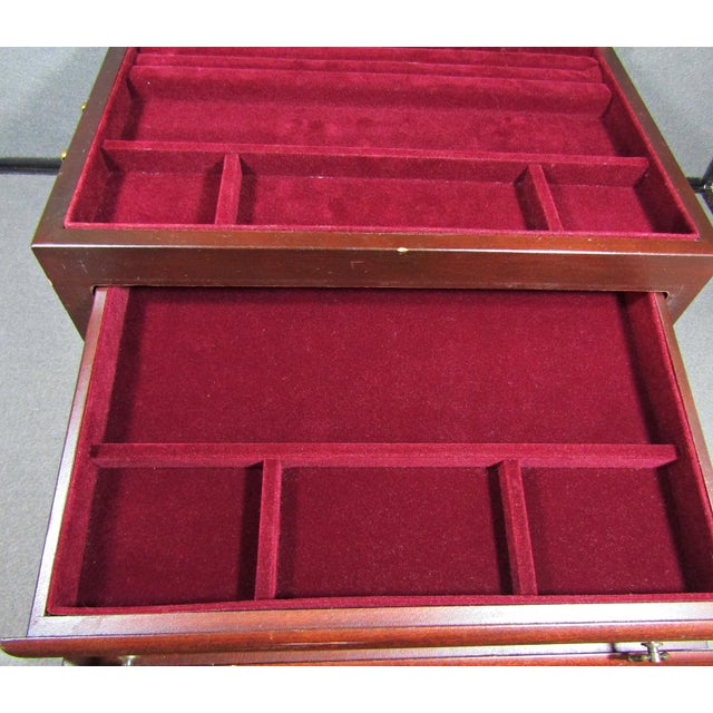 Eureka Mfg. Co. Reed & Barton Wood Jewelry Box Made in the Usa, Late ...