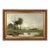 Dutch Landscape With Cottage Print on Canvas in Thin Gold Wood Frame- a 7" X 11" Print, Framed to 9" X 13" For Sale