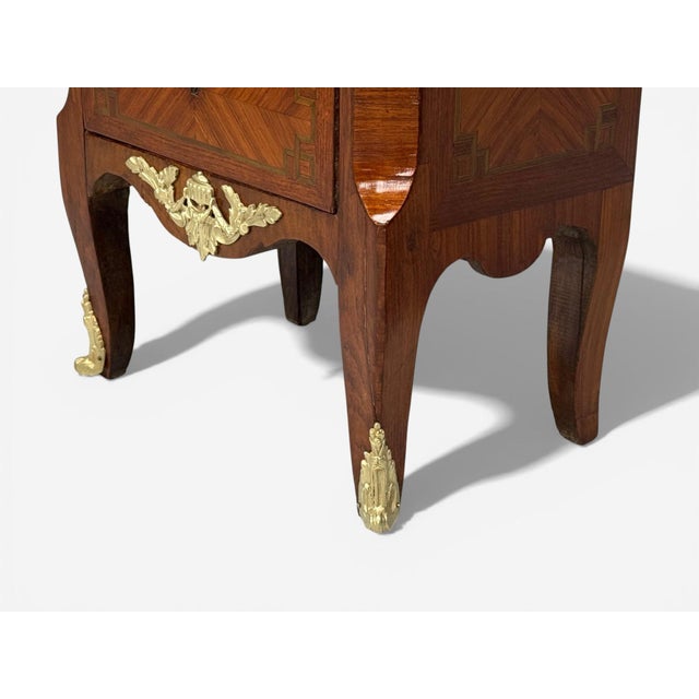 Louis XV Style, Tulipwood, Marquetry, Marble, Lingerie Chests, France, 1910s For Sale - Image 16 of 18