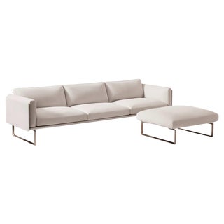 Set of Sofa and Pouf by Piero Lissoni for Cassina For Sale