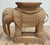 Brown Vintage Wicker Elephant Stool or Plant Stand For Sale - Image 8 of 11