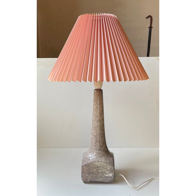 Large Art Deco Terrazzo Glazed Stoneware Table Lamp by Michael Andersen & Son, 1940s For Sale - Image 13 of 13