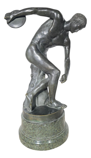 Grand Tour Sculpture of the Discobolus, 1880, Bronze