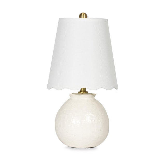 Amoria Mini Lamp with Scalloepd Shade For Sale In Detroit - Image 6 of 6