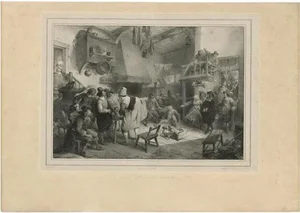 Madou, A. Van Ostade at the Cabaret, 1842, Print