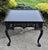 Vintage Wellington Hall Chippendale Style Mahogany Table in Distressed Black For Sale - Image 4 of 13