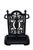 English Victorian Cast Iron Umbrella Stand with Floral Design in Black, 1880 For Sale - Image 3 of 11