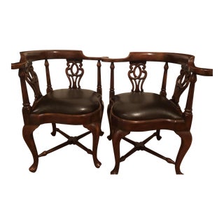 Theodore Alexander Corner Chairs - A Pair For Sale