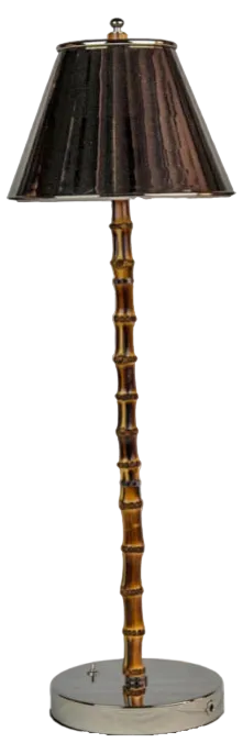 Refilling Table Lamp in Steel and Bamboo by Isander Borges