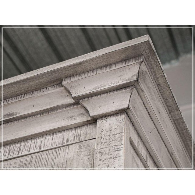 Wood Azzaria Two Door Glass Cabinet - 87" For Sale - Image 7 of 7