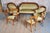 Empire Upholstered and Inlaid Walnut Living Room Set, Austria, 1810s, Set of 3 For Sale - Image 5 of 18