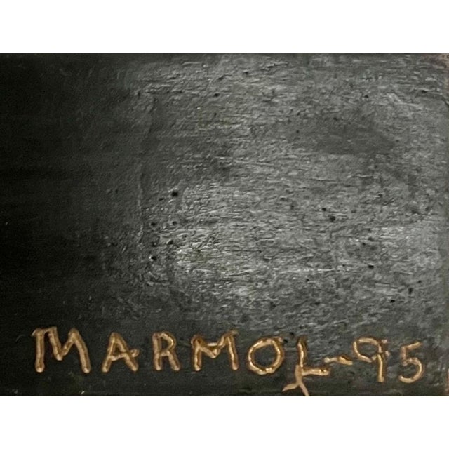 José Marmol, "American Marriage" Painted Bronze Outsider Assemblage Sculpture Signed Marmol, 1995 For Sale In Miami - Image 6 of 6