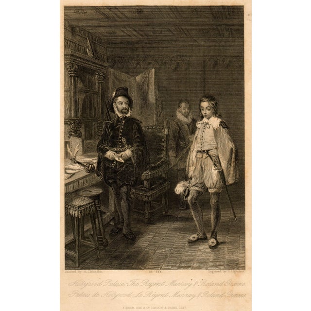 Sculpture Materials 19th Century "Holyrood Palace, the Regent Murray and Roland Graeme" Engraving by A. Chisholm For Sale - Image 7 of 8