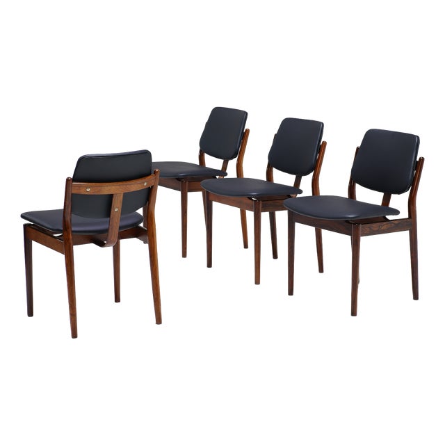 Dining Chairs by Arne Vodder for Sibast, Denmark, 1960s, Set of 4 For Sale