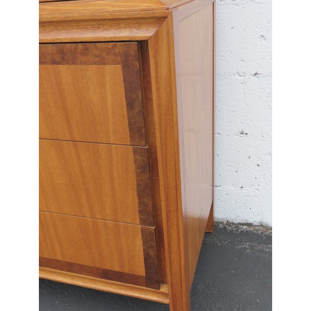 Basic Witz Mid Century Modern Tall Chest of Drawers Highboy 6575 For Sale - Image 12 of 17