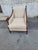 Antique 1920s Italian Beechwood Living Room Chair, Hand-Carved & Upholstered For Sale - Image 4 of 10