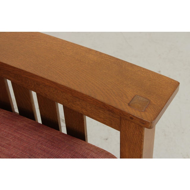 Stickley Mission Oak Bow Arm Morris Chair For Sale - Image 9 of 18