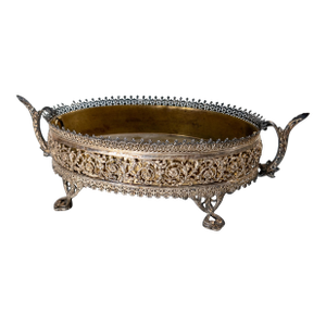 19th Century Victorian Silverplate Centerpiece Jardiniere Planter