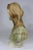 19th Century Italian Extraordinary Bust of Dantes Beatrice Marble and Alabaster For Sale - Image 4 of 6