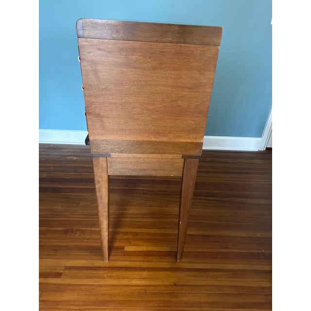 Wood 1950s Mid Century Modern 15-Drawer Library Card Catalog For Sale - Image 7 of 11
