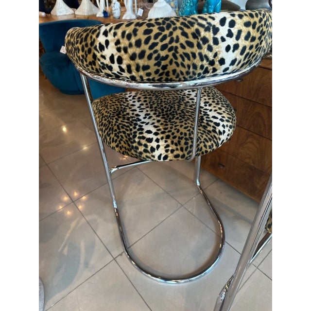 Anton Lorenz Vintage Pair of Anton Lorenz Thonet Chrome Barstools Bar Stools For Sale - Image 4 of 12