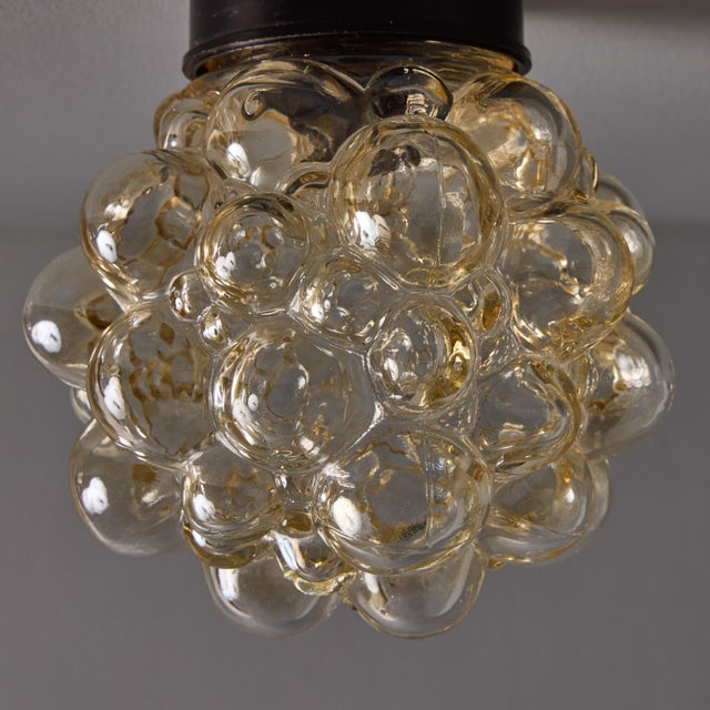 Transparent 1960s Helena Tynell Bubble Glass Wall or Ceiling Lamp For Sale - Image 8 of 17