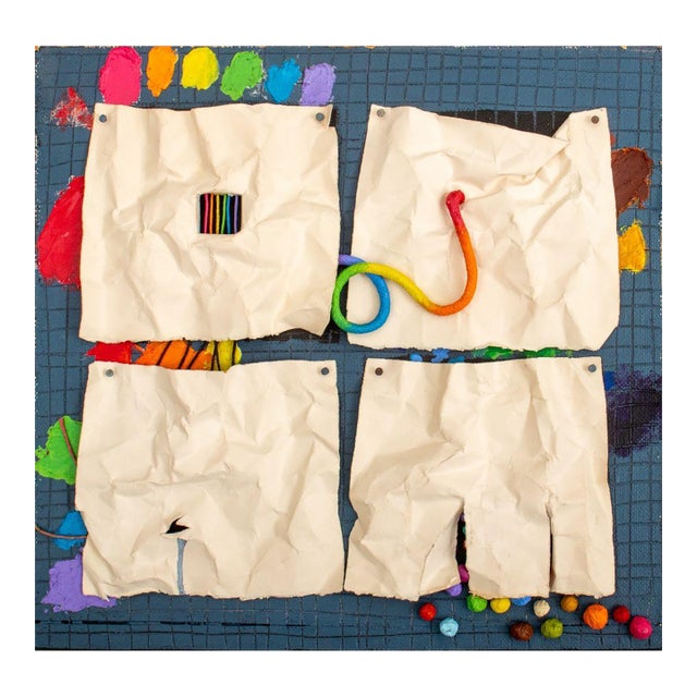 Domenick Capobianco Abstract Mixed Media Collage For Sale