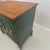 1990s 1990s Refinished Olive Green Solid Wood Accent Cabinet With Walnut Top For Sale - Image 5 of 8