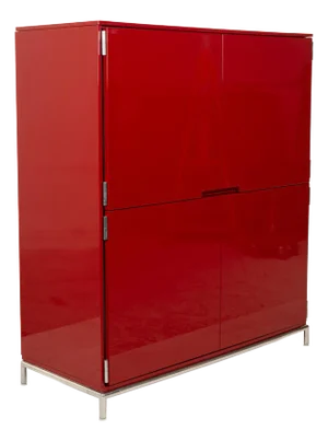 Red Wooden Sideboard from B&B Italia / C&B Italia