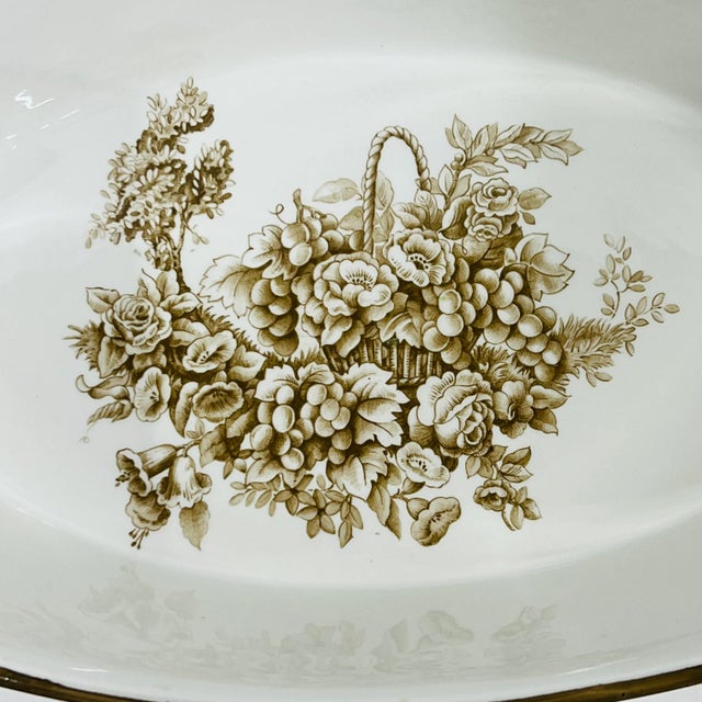 English Vintage Global Views Italian Oval Center Bowl For Sale - Image 3 of 10