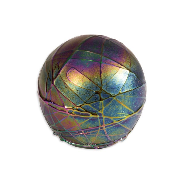 Murano Murano Glass Set of 3 Paperweights Mid-20th Century Modernist Glass Sculpture For Sale - Image 4 of 6
